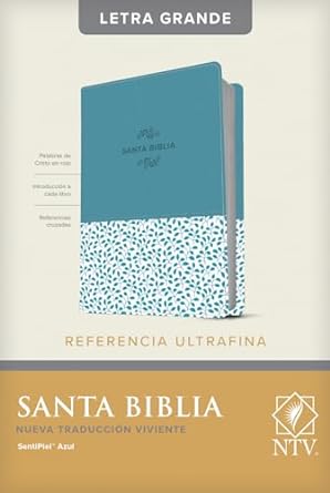 Biblia NTV Edicion de referencia ultrafina azul