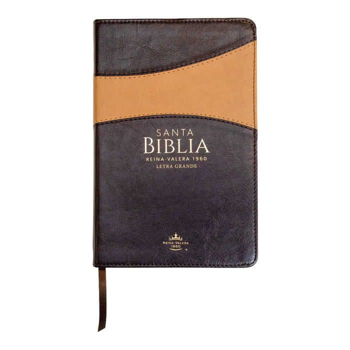 Biblia RVR60 Clasica bitono café/café