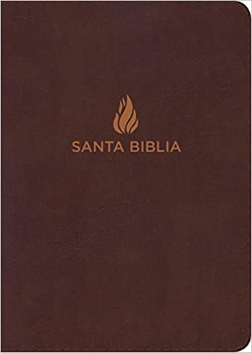 Biblia Ref RVR60 manual letra grande marrón piel fabricada - Librería Libros Cristianos - Biblia