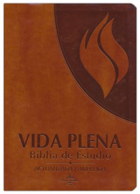 Biblia de Estudio RVR 1960 Vida Plena, Piel Imit., Marrón, Índice - Librería Libros Cristianos - Biblia