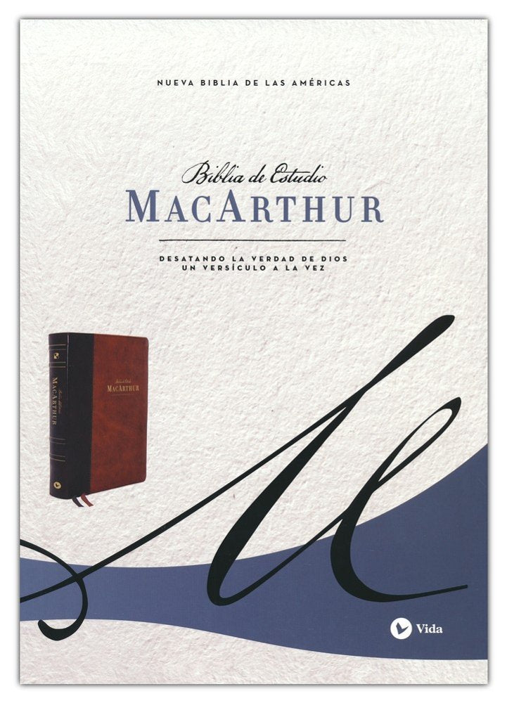 Biblia NBLA de estudio Macarthur café - Librería Libros Cristianos - Biblia