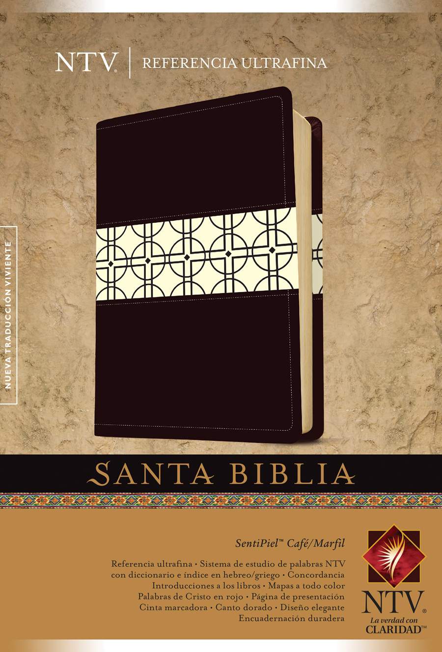 Biblia NTV Edición ref ultrafina café/marfil - Librería Libros Cristianos - Biblia