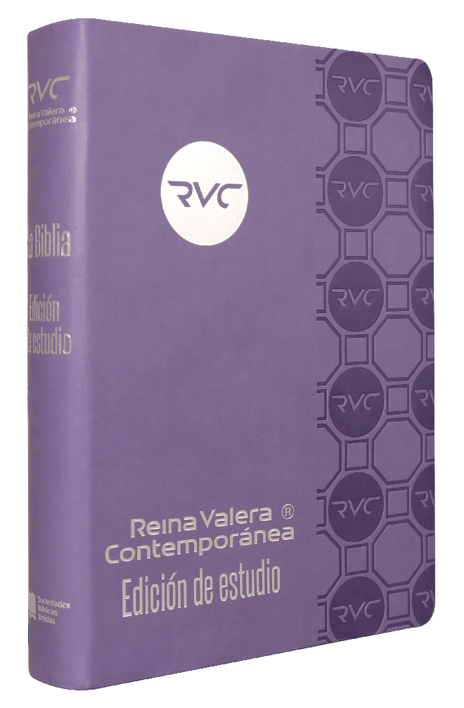 Biblia RVC edición de estudio lila - Librería Libros Cristianos - Biblia