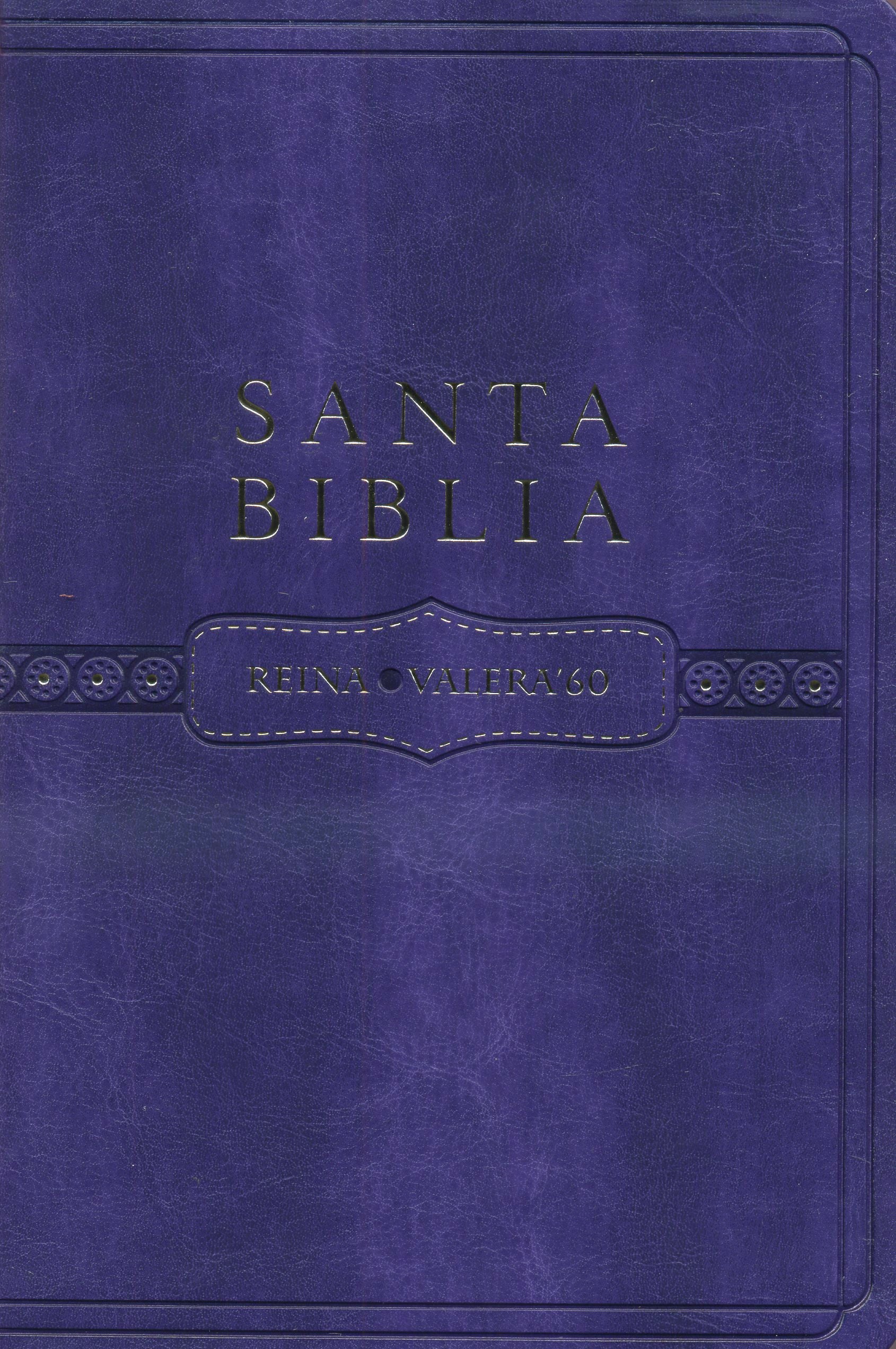 Biblia RVR60 letra regular tapa en cuero italiano color violeta - Librería Libros Cristianos - Biblia