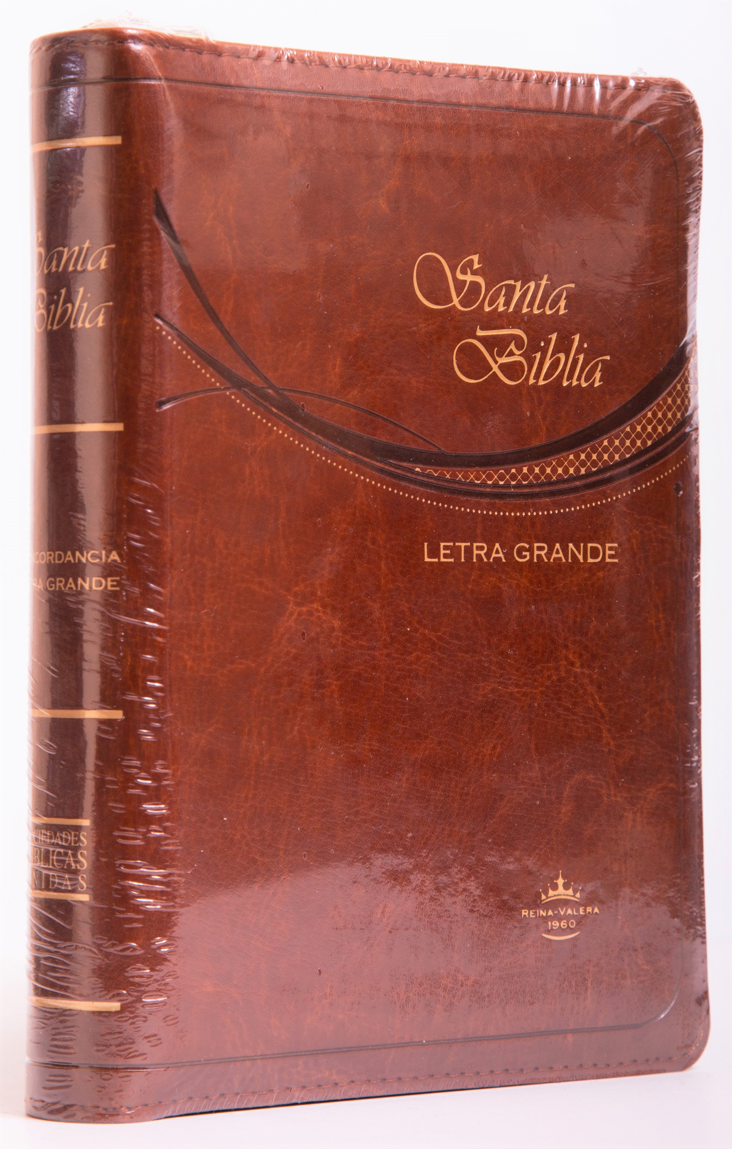 Biblia letra grande café RVR60 - Librería Libros Cristianos - Biblia
