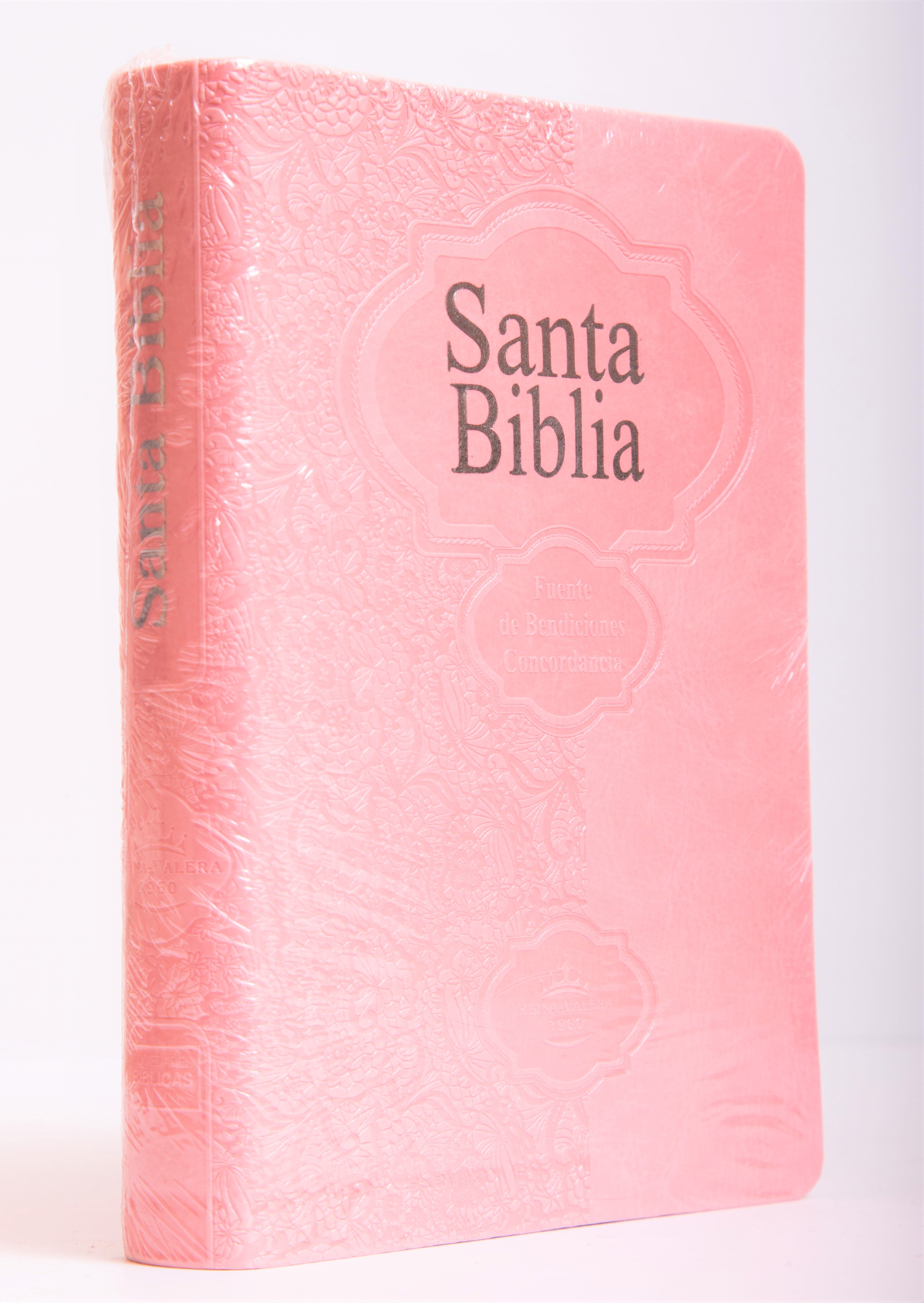 Biblia Chica Rosa Fuente de Bendiciones RVR60 - Librería Libros Cristianos - Biblia