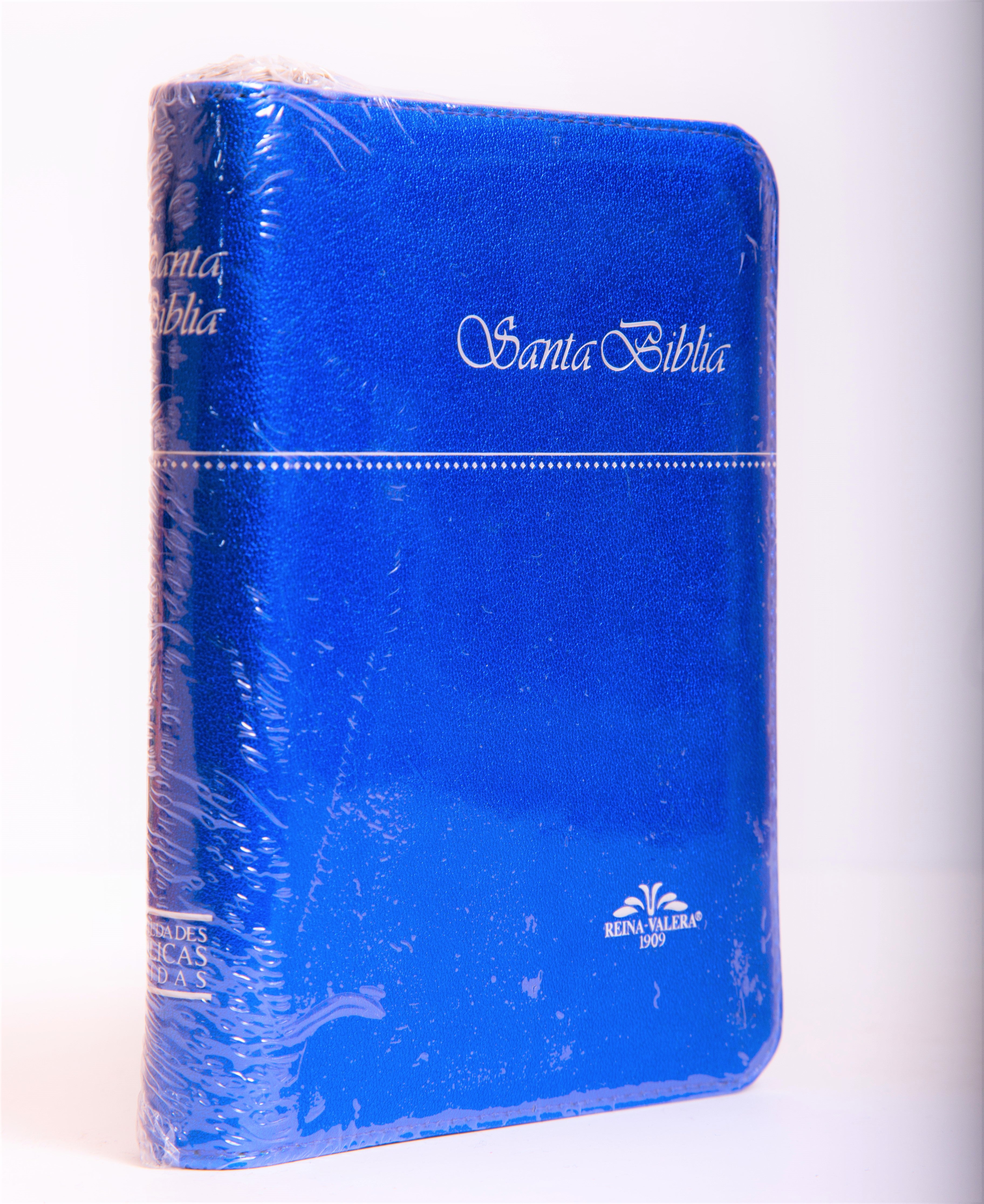 Biblia Bolsillo Cierre/Indice azul RVR09 - Librería Libros Cristianos - Biblia