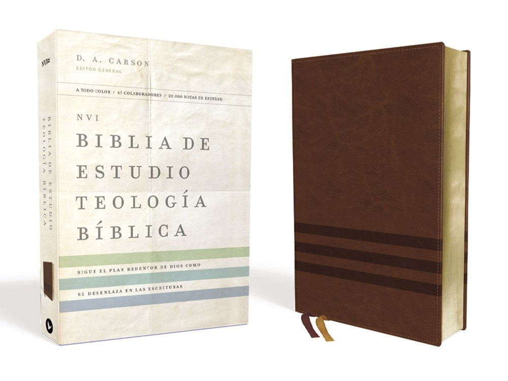 Biblia NVI Estudio teologia biblica Leathersoft cafe