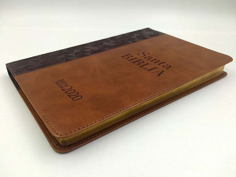 Biblia RVR2020 Ultrafina imit piel bitono café