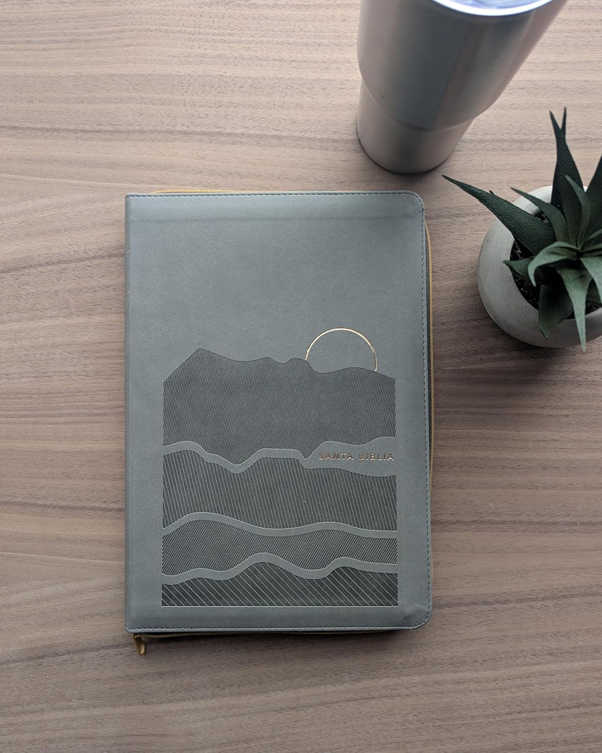 Biblia NTV Ultrafina con filament  gris