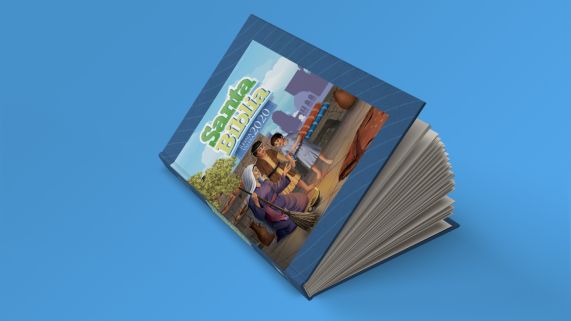 Biblia RVR2020 Para niños azul TD