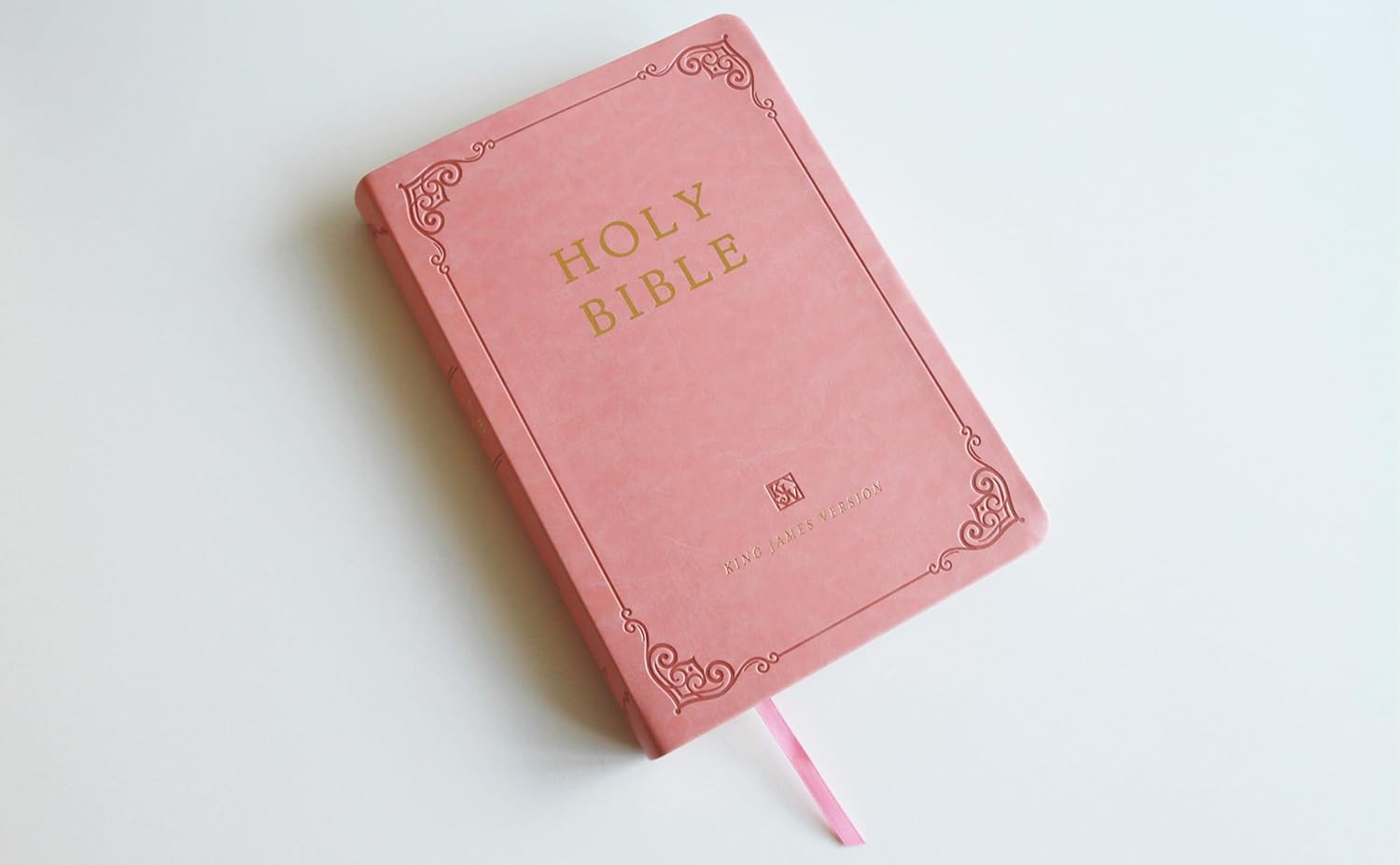 Bible KJV letra gigante rosa