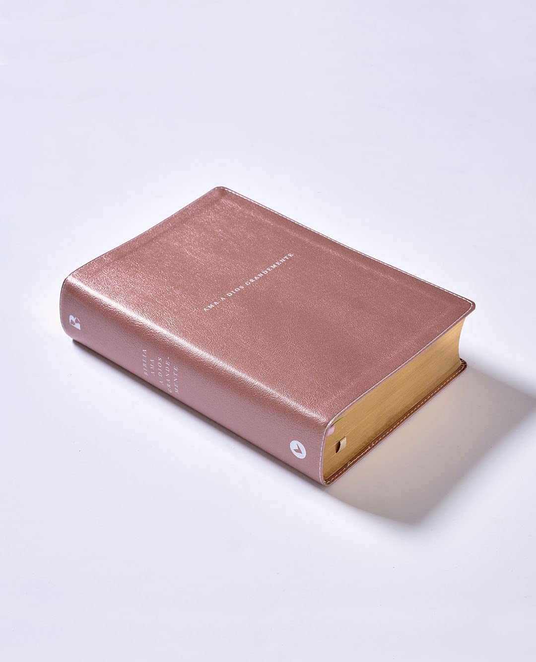 Biblia NBLA Ama a Dios grandemente Oro rosa