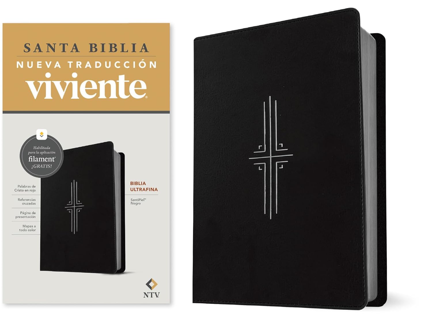 Biblia NTV Ultrafina negro