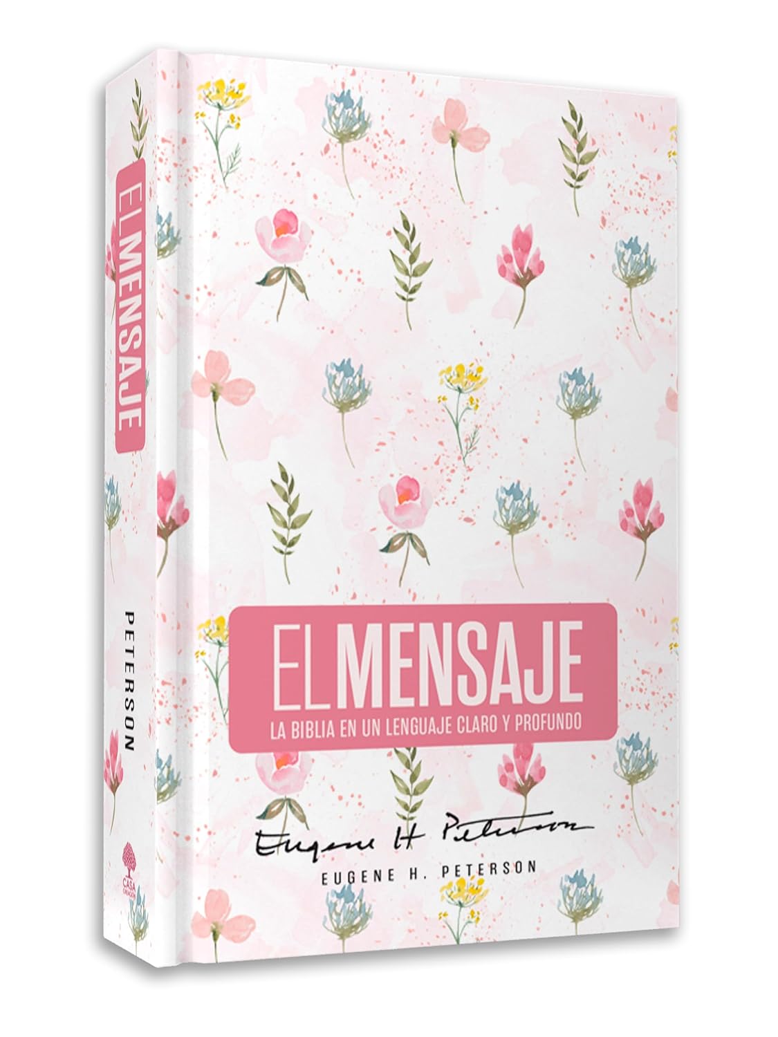 Biblia El Mensaje (Tapa dura, Rosa Floral)
