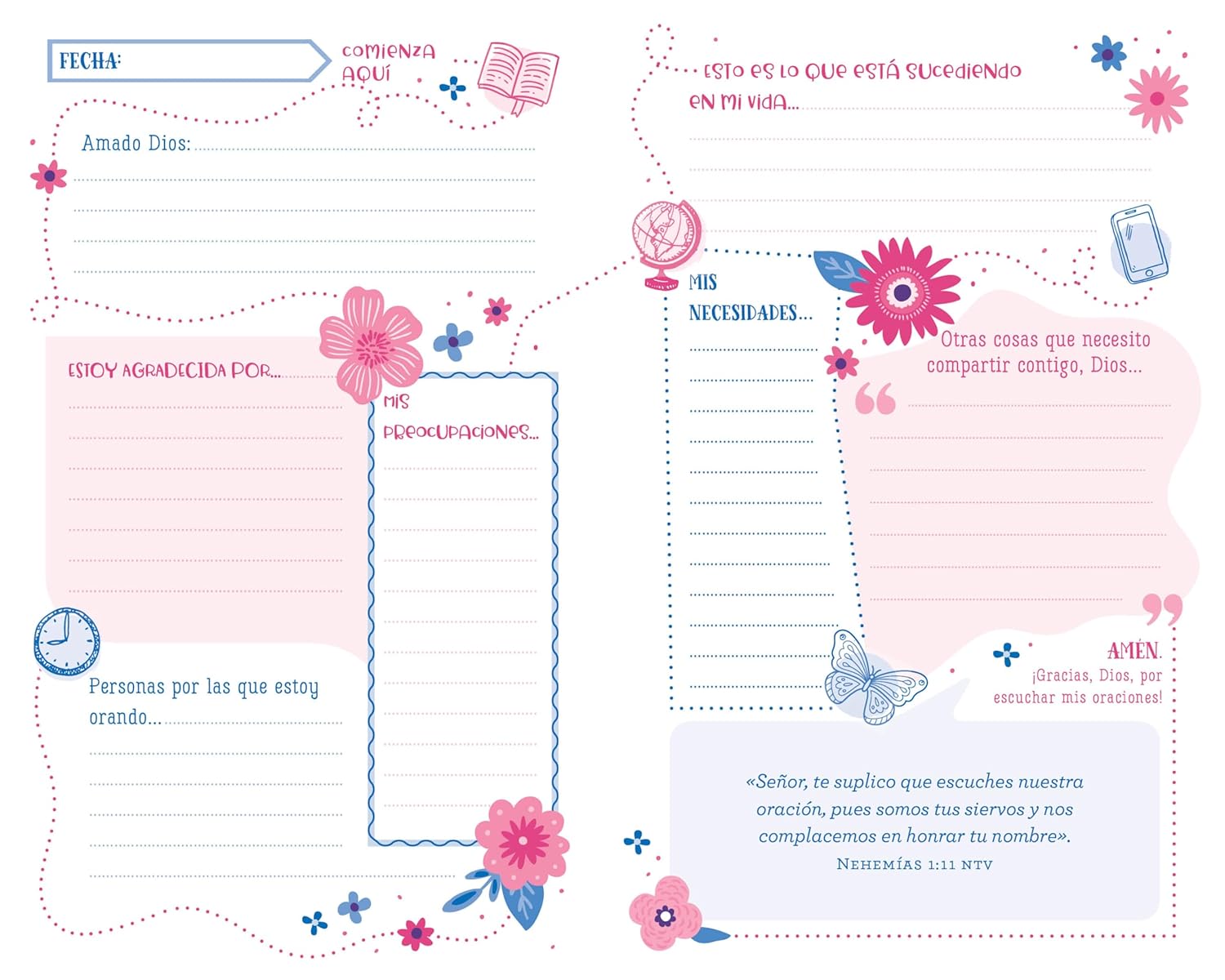 El Mapa de oracion para las niñas
