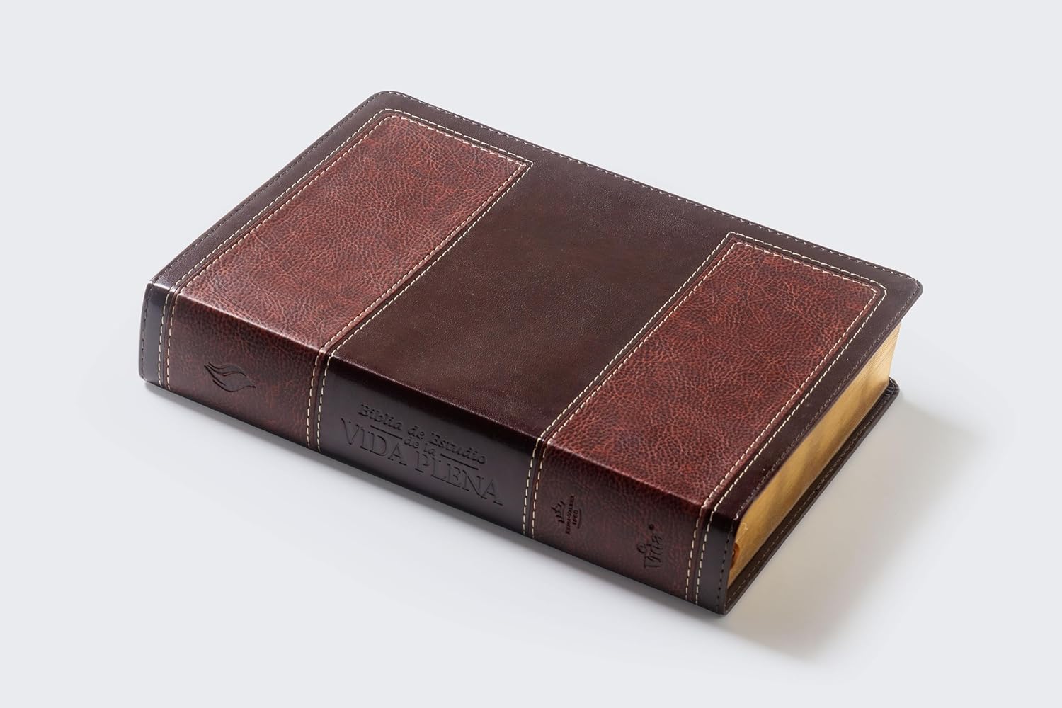 Biblia RVR60 vida plena dos tonos marron/marron