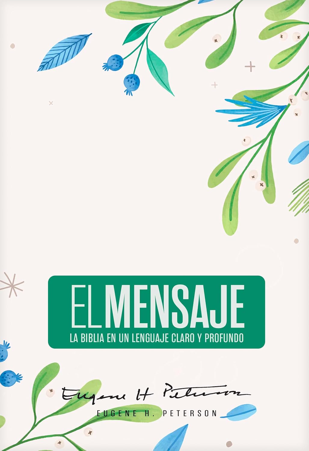 Biblia El mensaje verde floral