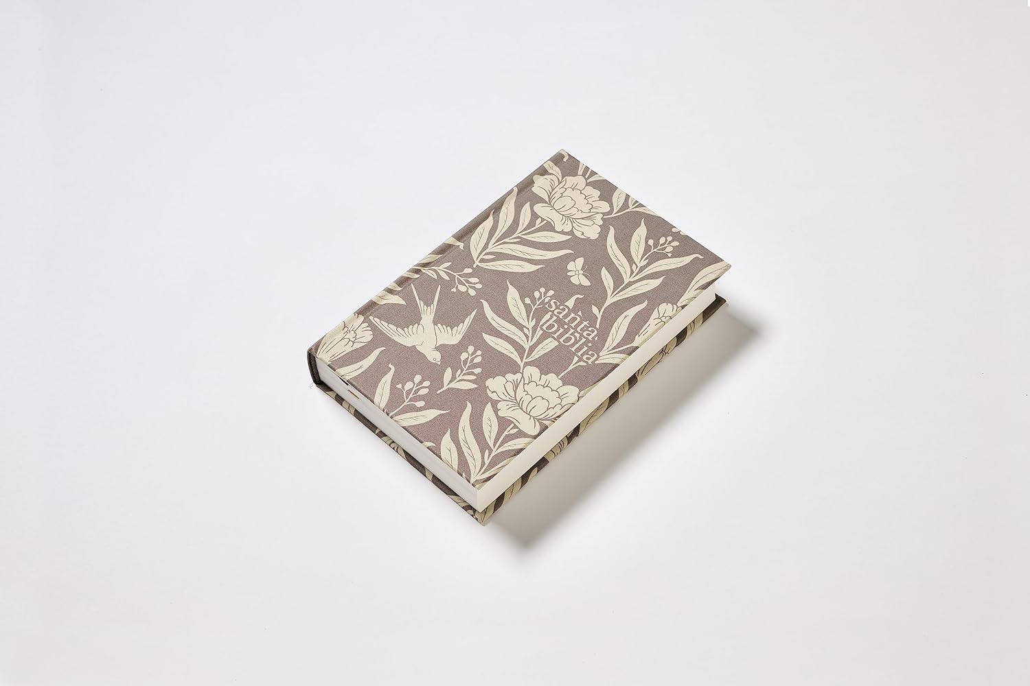 Biblia NVI Texto revisado 2022 floral gray
