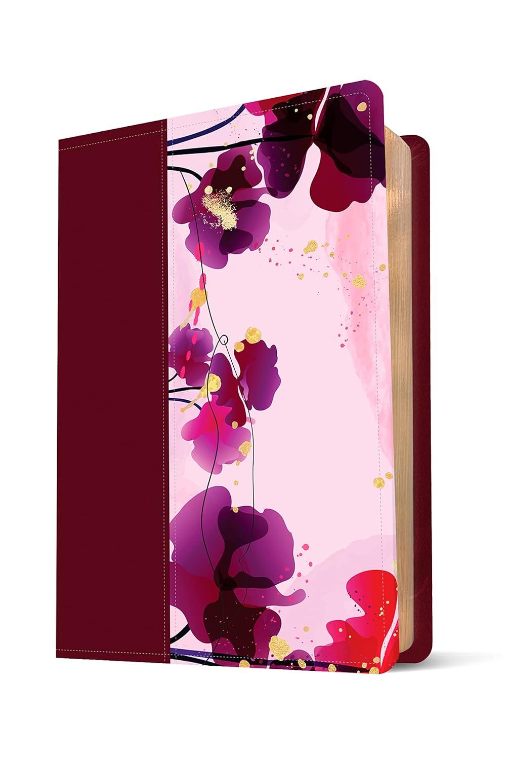 Biblia NTV Jardín morado sentipiel