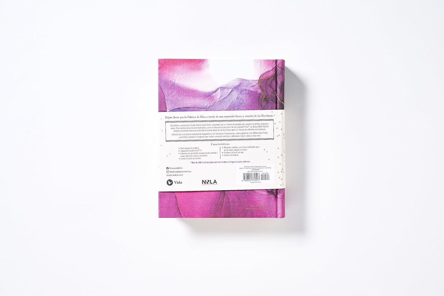 Biblia NBLA Edicion Artistica Ilustrada rosa TD