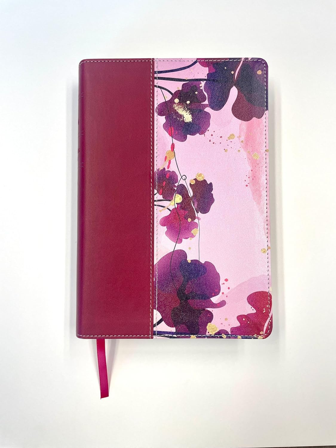 Biblia NTV Jardín morado sentipiel