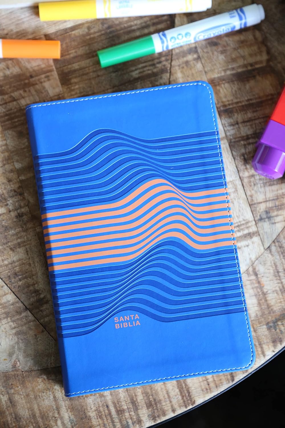 Biblia NVI 2022 para niños texto revisado leathersoft Azul