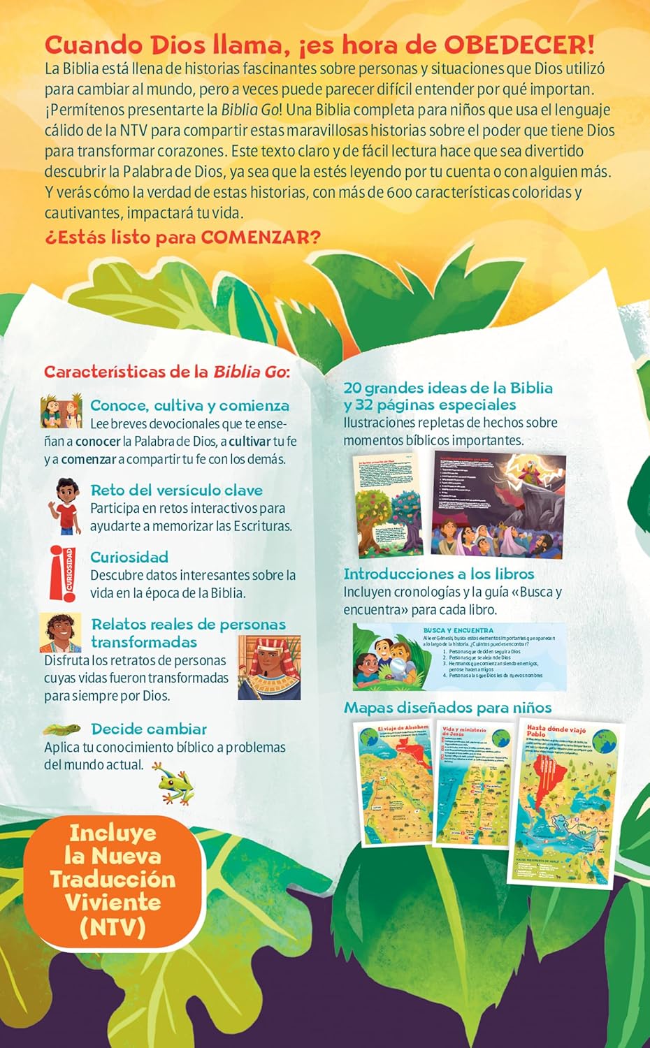 Biblia GO para niños NTV (Tapa dura)