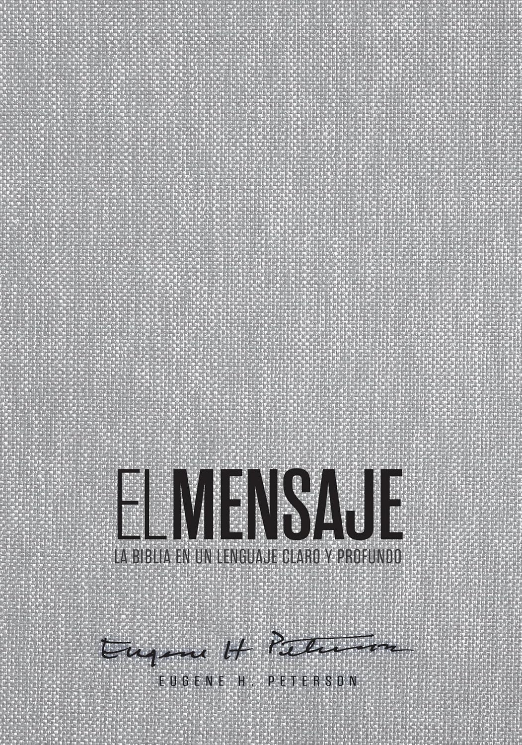 Biblia El Mensaje (Tapa dura, Gris Tela)