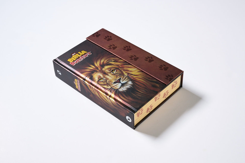 Biblia NBLA Aventura Leon TD cafe Interior a color solapa e iman