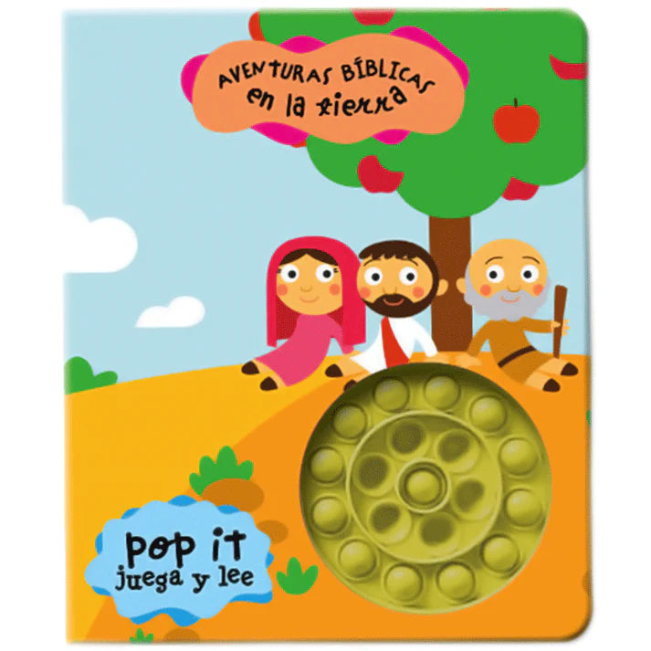 Lee y juega aventuras bíblicas en la tierra pop it