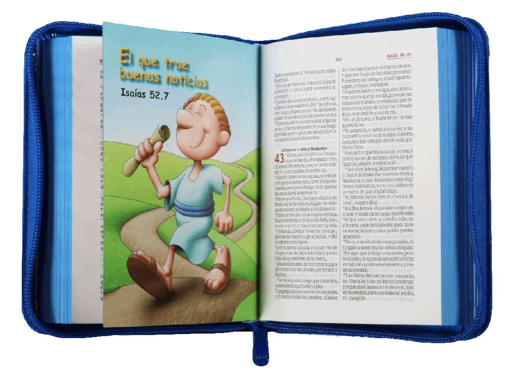 Biblia RVR60 amigos por siempre azul acolchonada