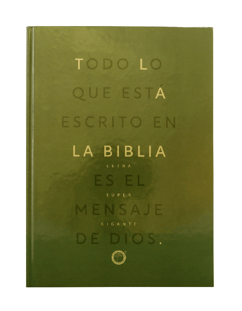 Biblia TLA grande verde Letra super gigante