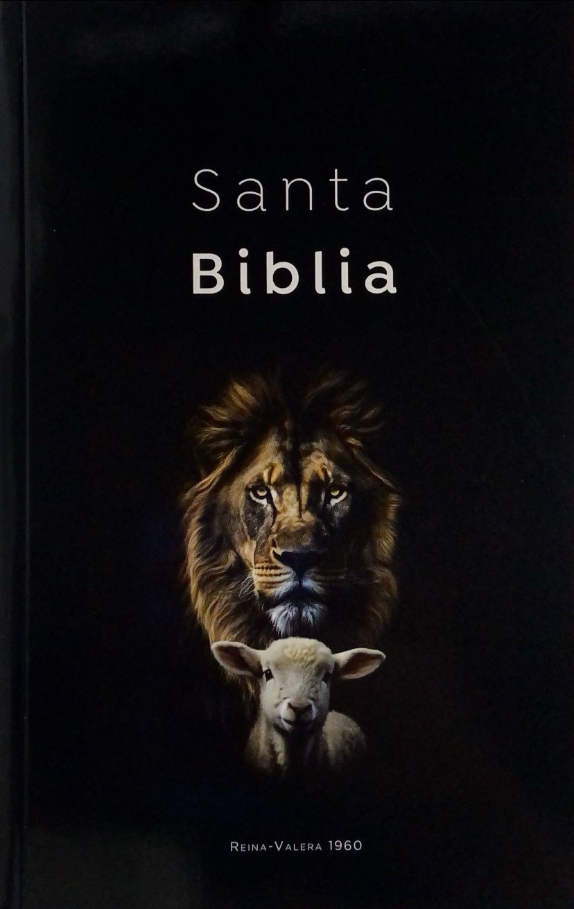 Biblia RVR60 ECO negro leon y cordero