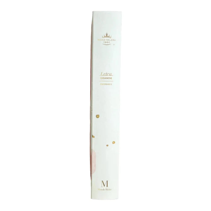 Biblia RVR60 Flor rosa tapa dura