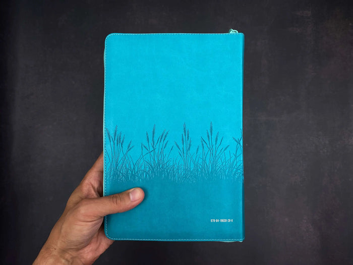 Biblia RVR20 Motivos de fe turquesa espigas