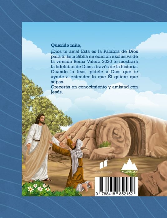 Biblia RVR2020 Para niños azul TD