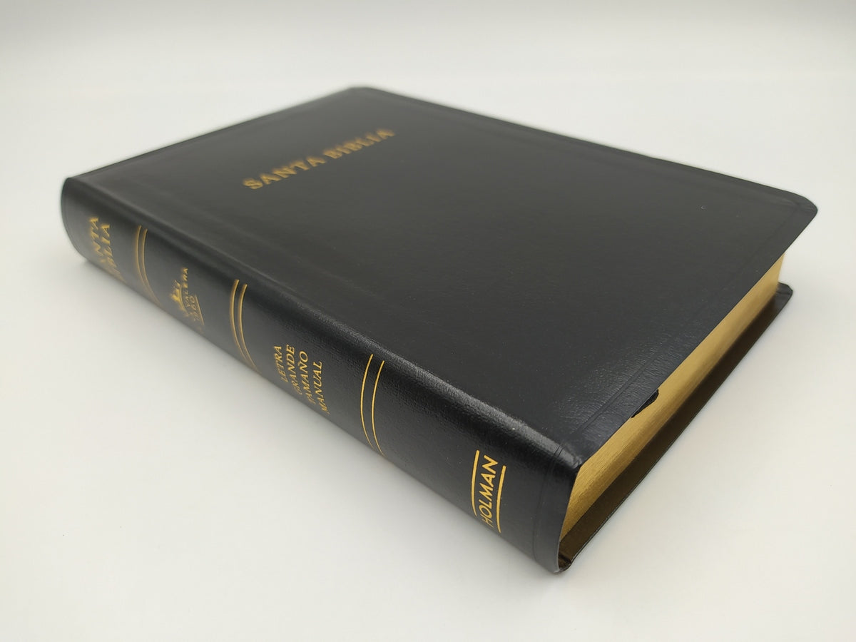 Biblia Manual Letra Grande -Negro/índice - Librería Libros Cristianos - Biblia