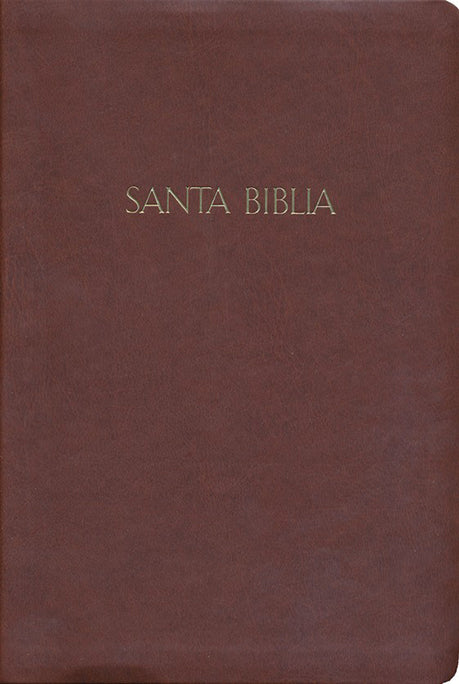 Biblia RVR60 letra grande con referencias marrón oscuro - Librería Libros Cristianos - Biblia