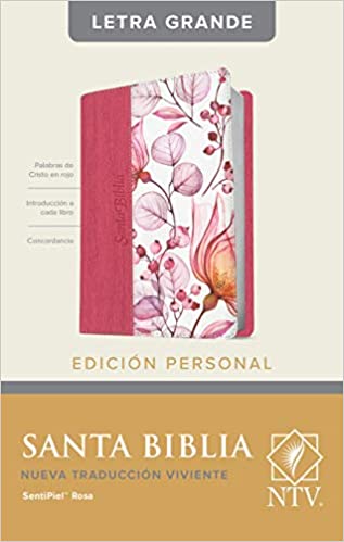Biblia NTV Edición personal SP fiusha/flores - Librería Libros Cristianos - Biblia