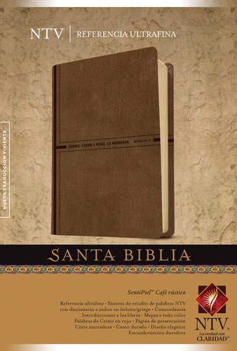 Biblia NTV Edicion ref ultrafina cafe rustico - Librería Libros Cristianos - Biblia
