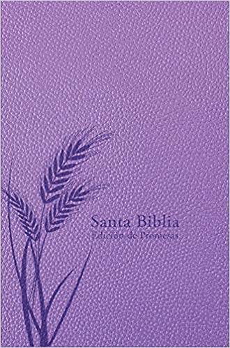 Biblia de Promesas - Tamaño Manual- Edición Lavanda Imitación Piel Con Cierre - Librería Libros Cristianos - Biblia