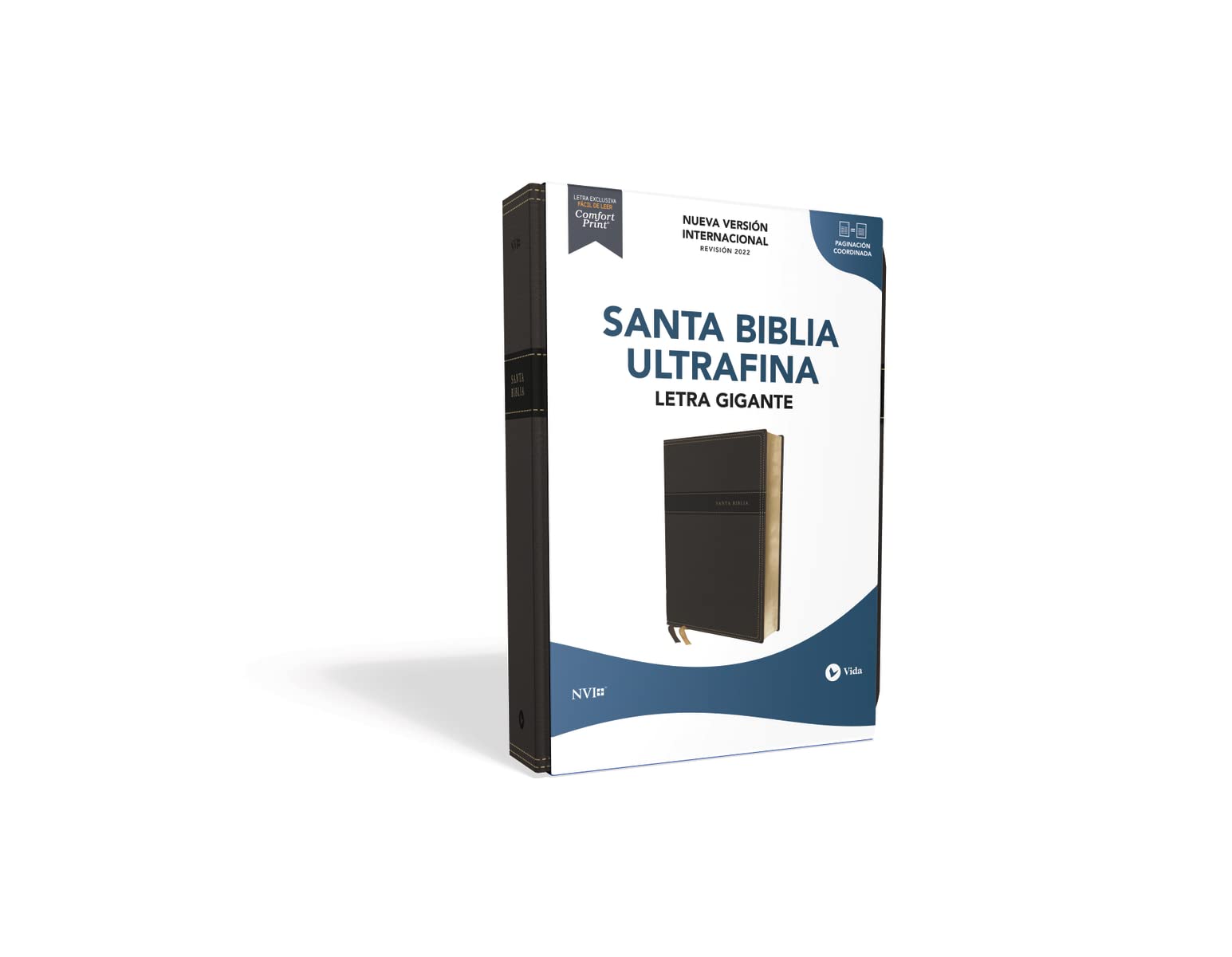 Biblia NVI Ultrafina Leathersoft Negro