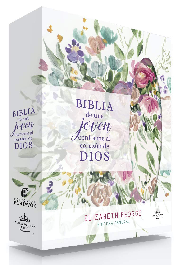 Biblia RVR1960 de una joven conforme al corazón de Dios Floral - Librería Libros Cristianos - Biblia