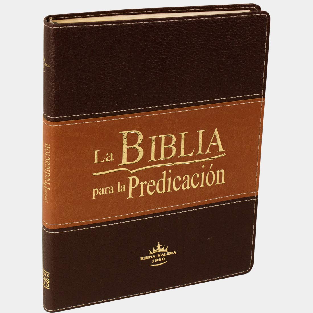 Biblia RVR60 De la Predicación Marrón Con Indice