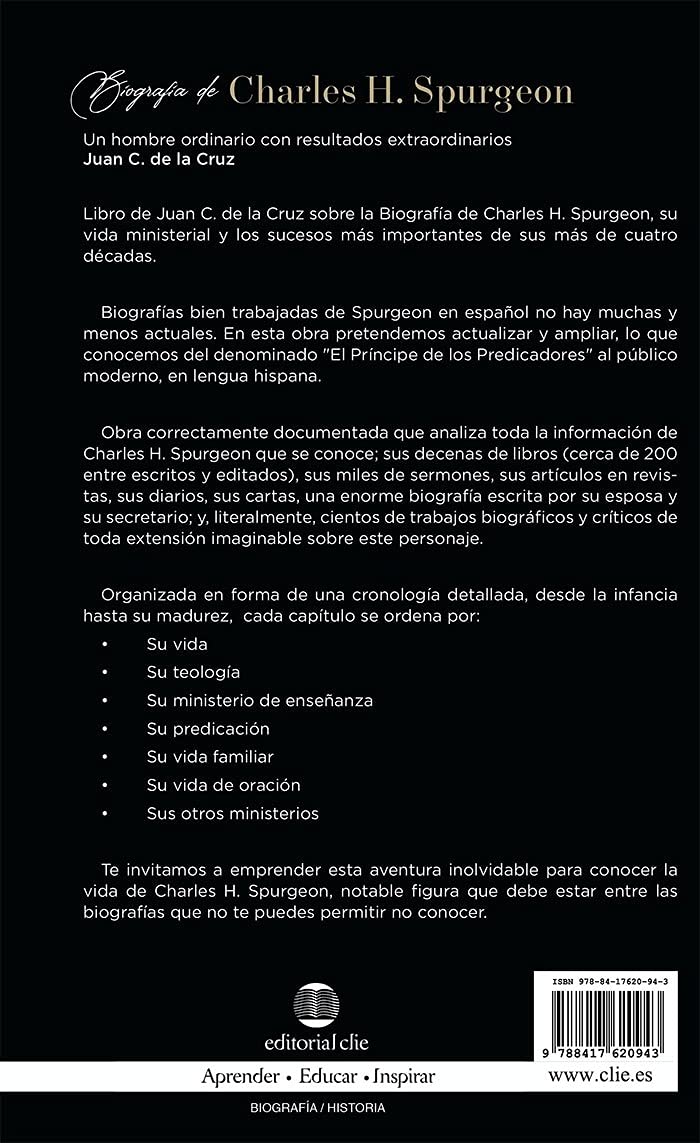 Biografia de Charles Spurgeon - Librería Libros Cristianos - Libro