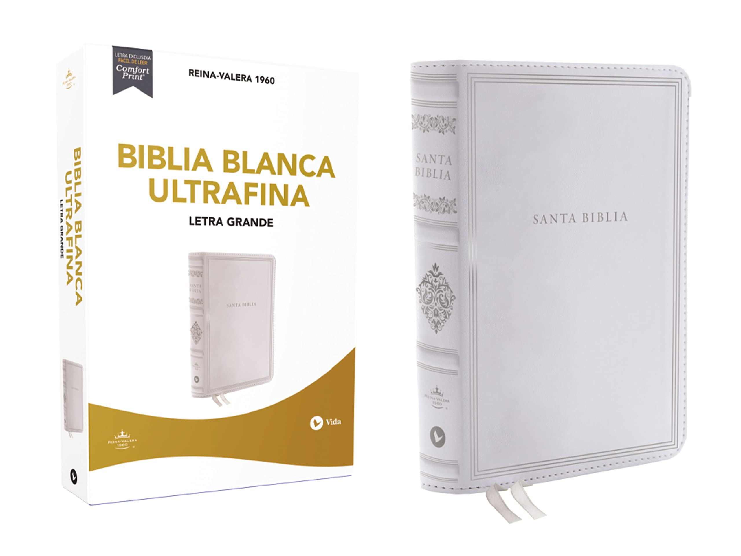 Biblia RVR60 Ultrafina Blanca, Letra Grande