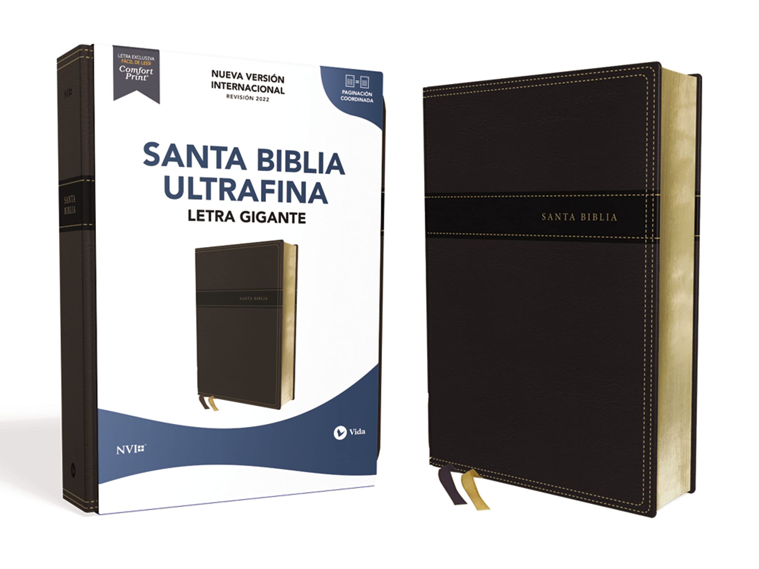 Biblia NVI Ultrafina Leathersoft Negro