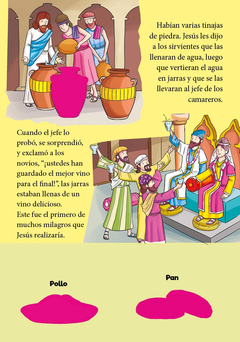 Libro de pegatinas los milagros de Jesus