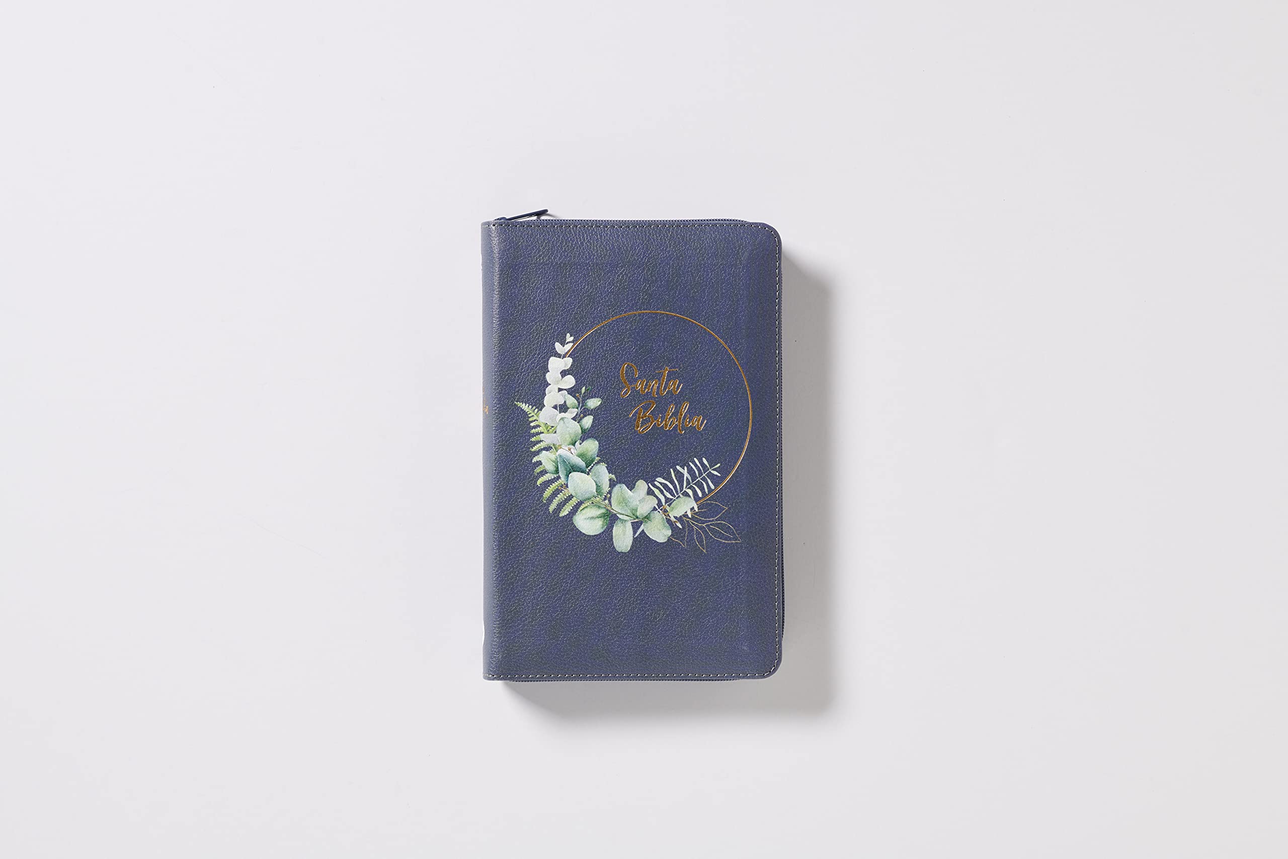 Biblia NBLA ultrafina Compacta Leathersoft Azul Grisaceo - Librería Libros Cristianos - Biblia